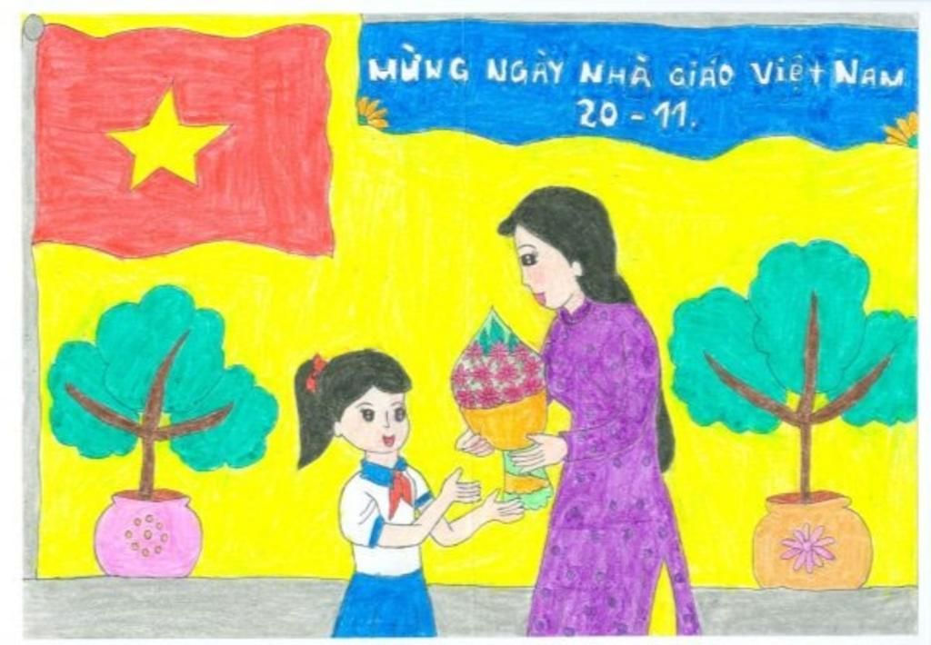 vẽ tranh tháng 11 với chủ đề Vẽ Tranh Tháng 11 Với Chủ Đề