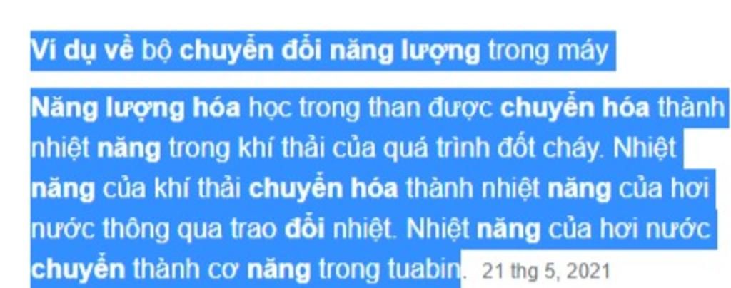 Năng lượng chuyển hóa toàn phần là gì?
