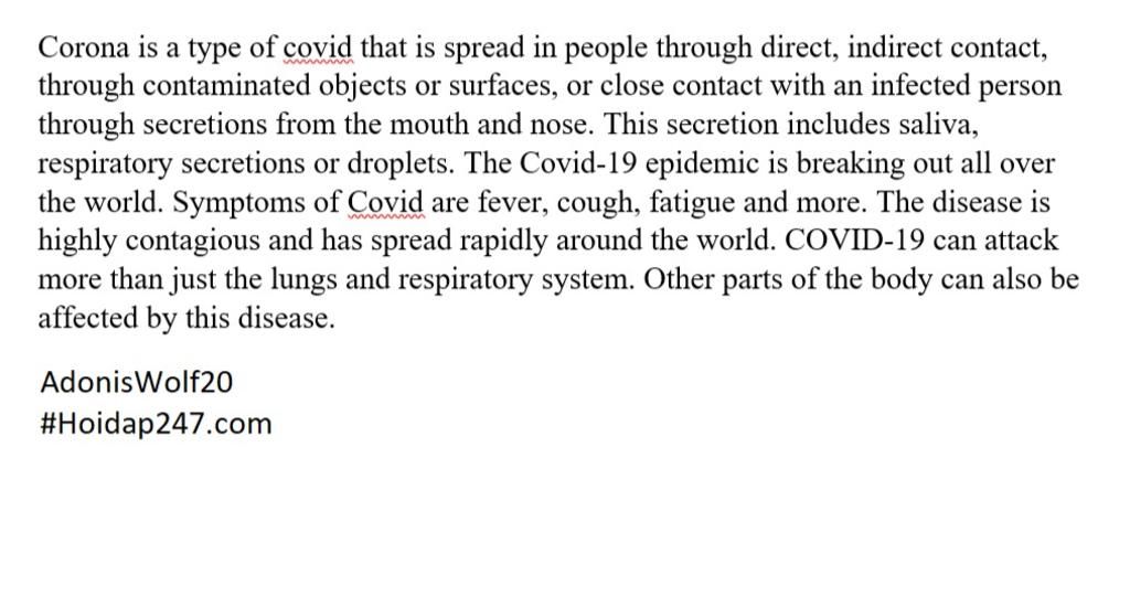 write-a-short-paragraph-about-the-harmful-effects-of-covid-19