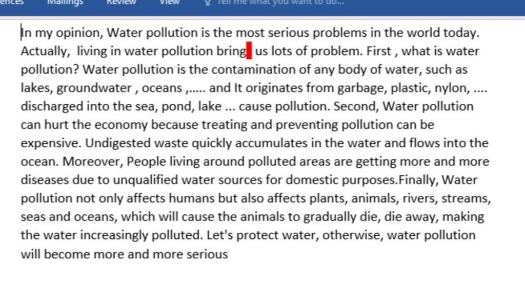 write-a-pasage-60-80-words-about-water-pollution