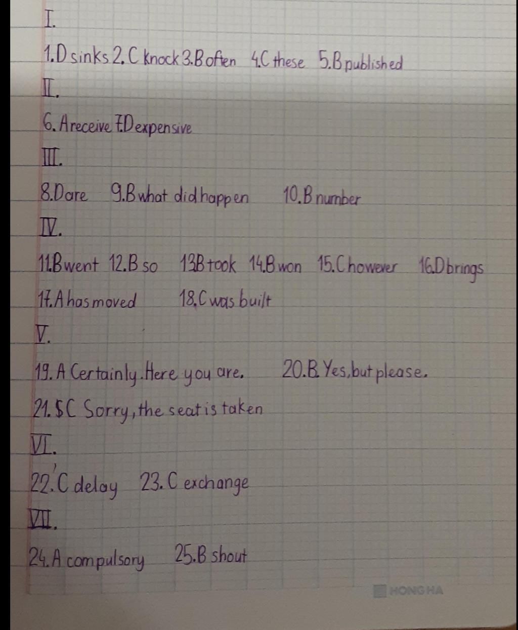 i-choose-the-letter-a-b-c-or-d-and-write-on-your-answer-sheet-to-indicate-the-word-whose-underli