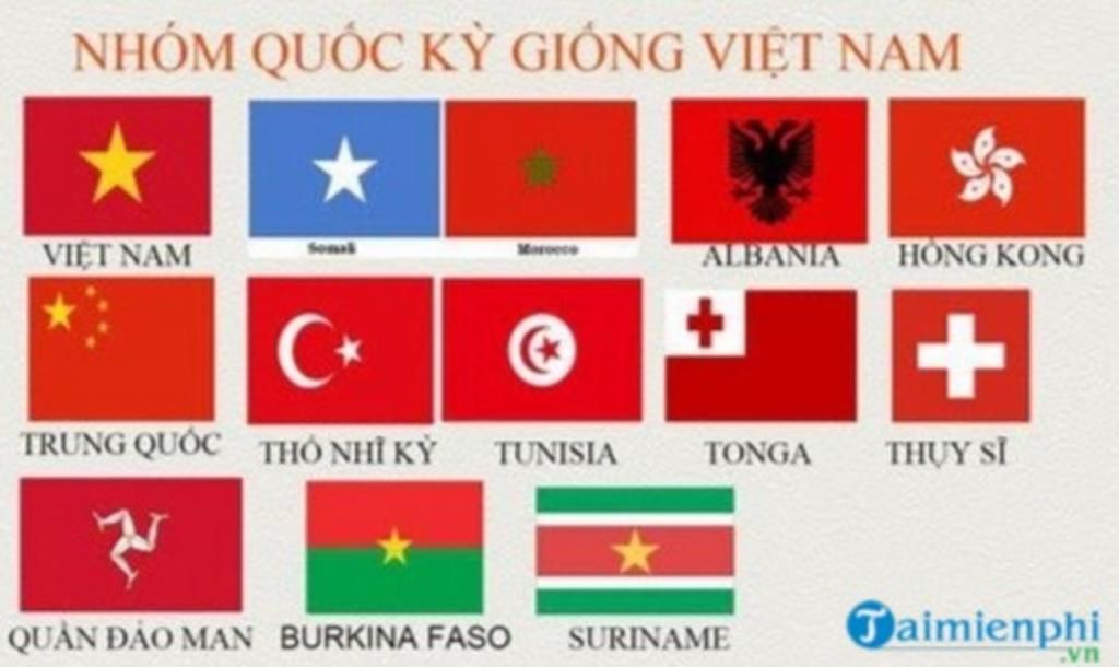 Nhầm lẫn, lá cờ dễ gây sai lầm, quốc kỳ Việt Nam: Đôi khi, các lá cờ trên thế giới có thể dễ dàng bị nhầm lẫn với nhau và gây ra những sai lầm không đáng có. Tuy nhiên, khi bạn xem qua quốc kỳ của chúng ta, bạn sẽ biết ngay lập tức đó là lá cờ của Việt Nam. Những sắc đỏ và vàng đặc trưng phản chiếu sự kiêu hãnh và độc lập của chúng tôi. Hãy cùng thưởng thức ảnh này để khám phá thêm sự đẹp đẽ của lá cờ Việt Nam.