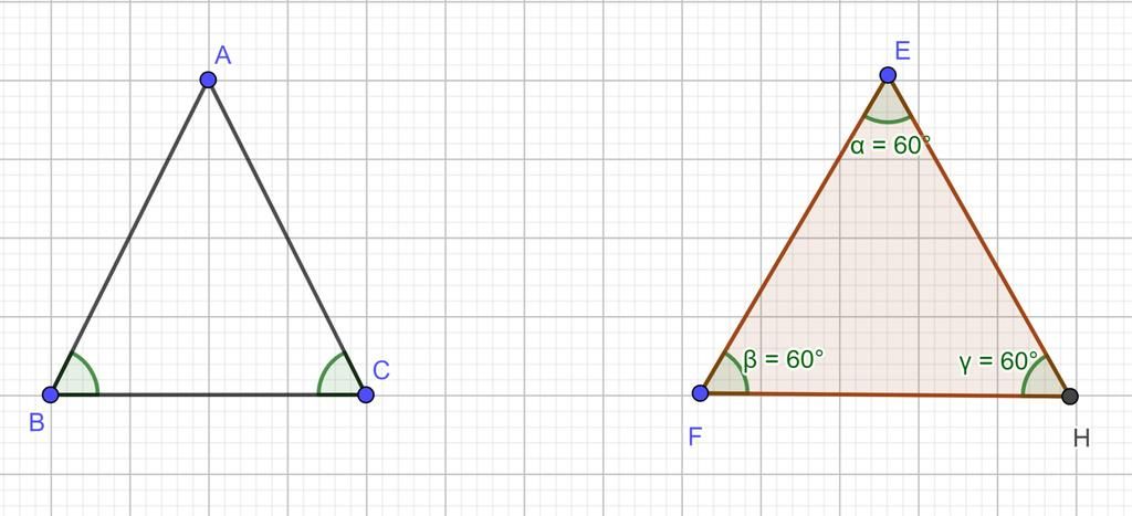 Tính chất đặc biệt của tam giác đều và tam giác cân là gì? 
