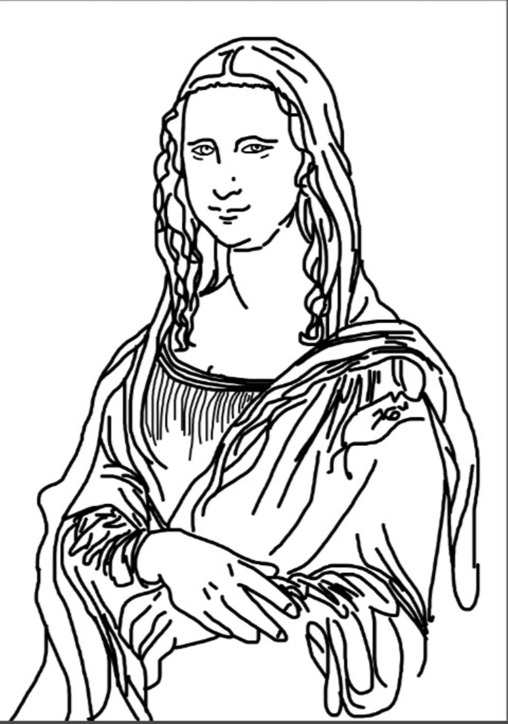 vẽ mô phỏng Mona Lisa Bức vẽ của Leonardo da Vinci hoặc một bức tranh trong  thời kì phục Hưng ý (vẽ trên máy tính) - câu hỏi 4185225