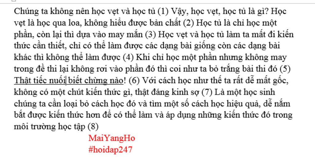 viet-mot-doan-van-nghi-luan-de-trinh-bay-luan-diem-chung-ta-khong-nen-hoc-vet-va-hoc-tu-sao-cho