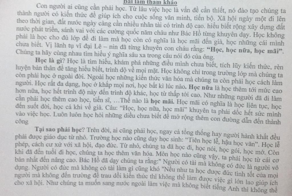 viet-bai-van-nghi-luan-giai-thich-cau-noi-cua-le-nin-hoc-hoc-nua-hoc-mai