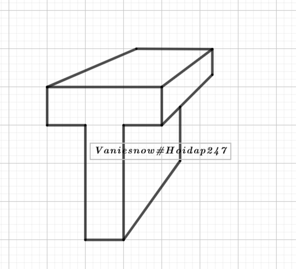 Cho vật thể có dạng khối hình chữ L Em hãy vẽ 3 hình chiếu hình chiếu  đứng hình chiếu bằng hình chiếu cạnh của vật thể trên theo tỉ lệ 11
