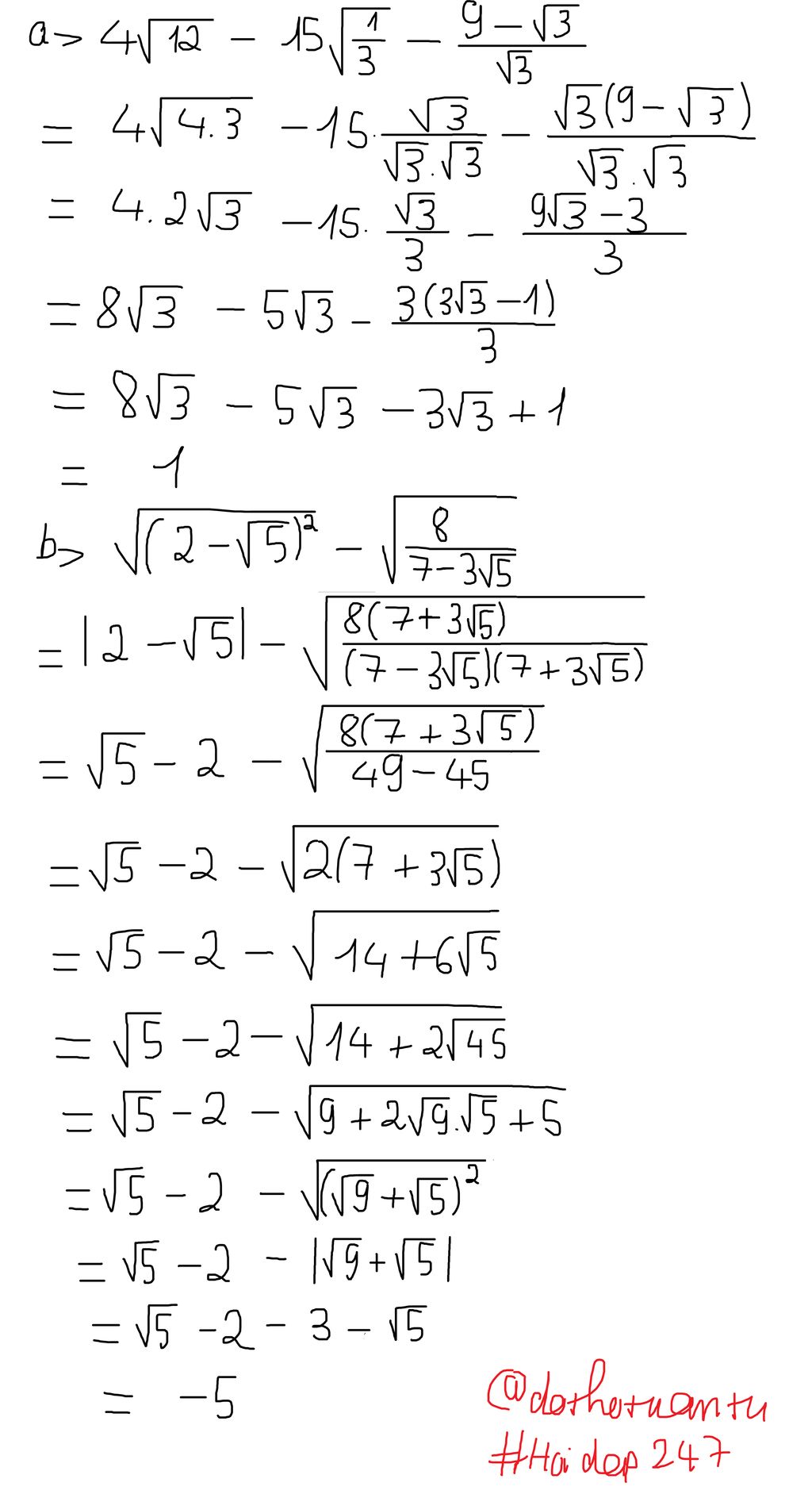 T nh A 4 sqrt 12 15 sqrt frac 1 3 frac 9 sqrt 3 t-nh-a-4-sqrt-12-15-sqrt-frac-1-3-frac-9-sqrt-3