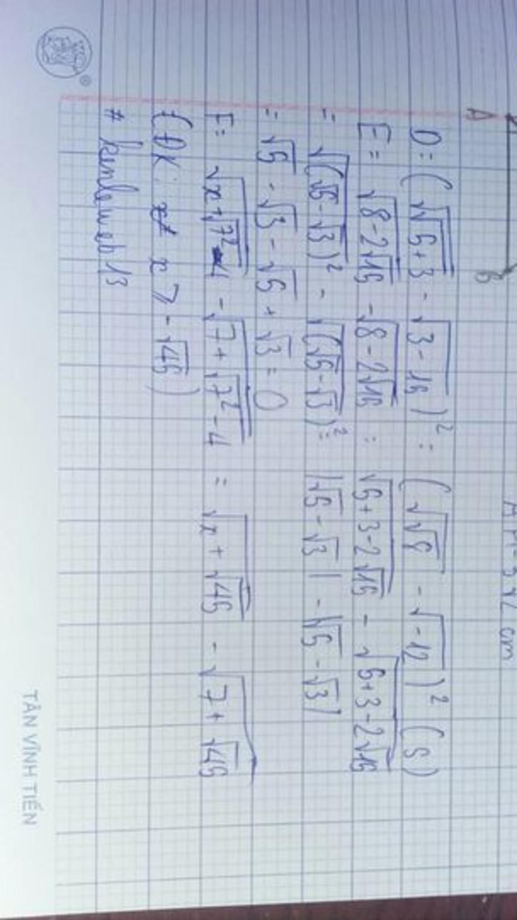 D sqrt sqrt 5 3 sqrt 3 15 2 E sqrt 8 2 sqrt 15 d-sqrt-sqrt-5-3-sqrt-3-15-2-e-sqrt-8-2-sqrt-15