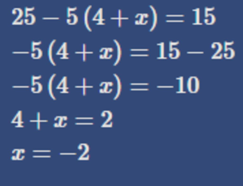 25-5 . (4+x) =15 Tim x câu hỏi 5125745 - hoidap247.com