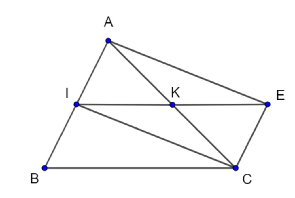 cho-tam-giac-abc-goi-i-va-k-lan-luot-la-trung-diem-cua-ab-va-ac-goi-e-la-diem-doi-ung-cua-i-qua