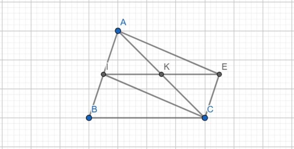 cho-tam-giac-abc-goi-i-va-k-lan-luot-la-trung-diem-cua-ab-va-ac-goi-e-la-diem-doi-ung-cua-i-qua