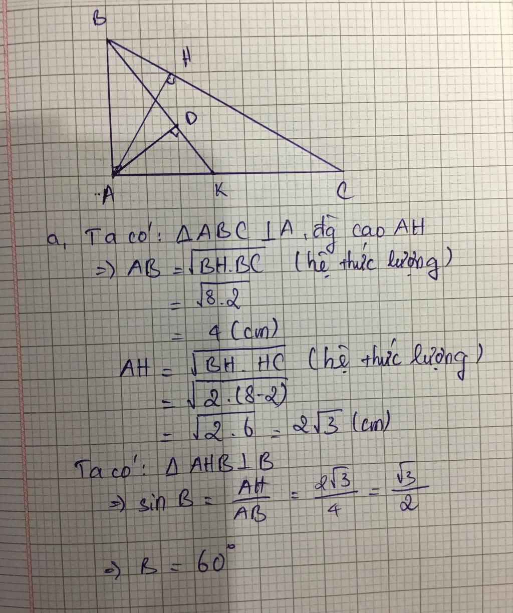 cho-tam-giac-abc-vuong-tai-a-duong-cao-ah-biet-bc-8-bh-2-a-tinh-ab-ah-va-b-b-tren-ac-lay-k-khac