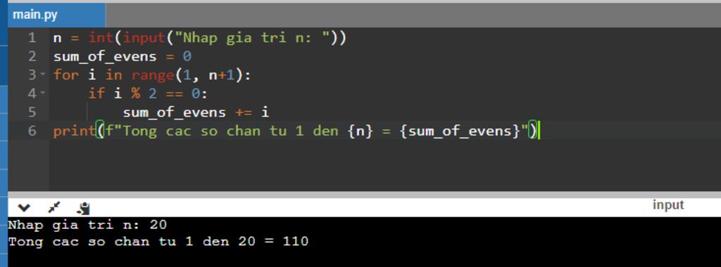 1. Viết chương trình python nhập từ bàn phím số nguyên n. Tính và đưa ...