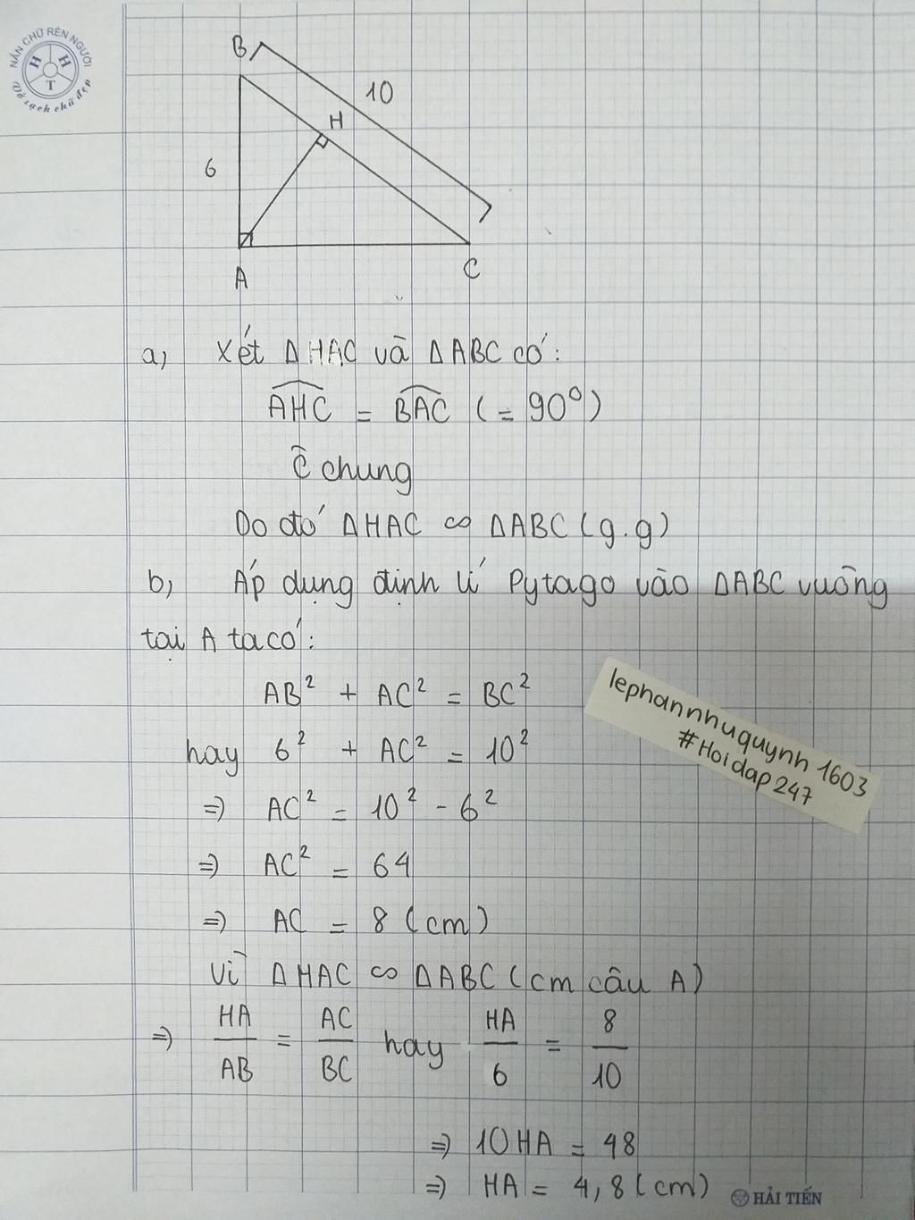 cho-tam-giac-abc-vuong-tai-a-duong-cao-ah-ab-6cm-bc-10cm-a-chung-minh-tam-giac-hac-dong-dang-tam