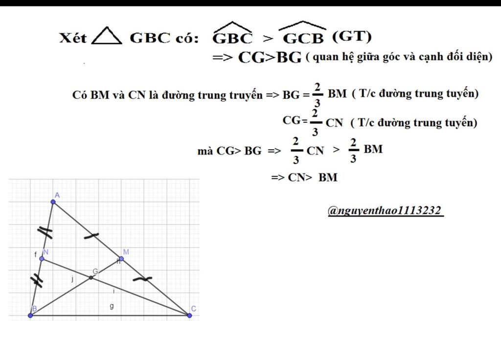 cho-tam-giac-abc-co-cac-duong-trung-tuyen-bm-va-cn-cat-nhau-tai-g-biet-goc-gbc-lon-hon-goc-gcb-h