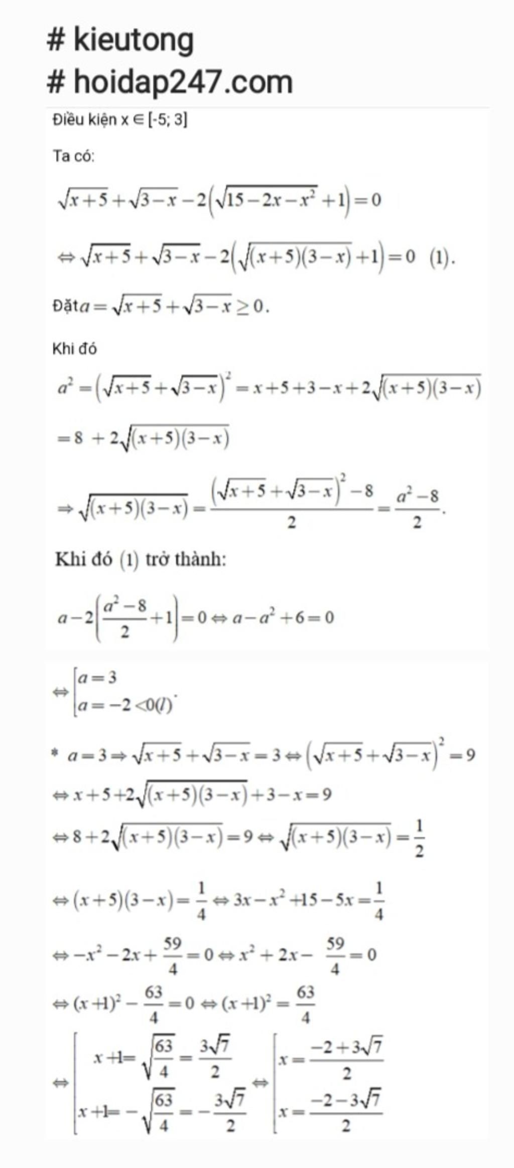Gi i Pt sqrt x 5 sqrt 3 x 2 sqrt 15 2x x 2 1 0 C u H i gi-i-pt-sqrt-x-5-sqrt-3-x-2-sqrt-15-2x-x-2-1-0-c-u-h-i