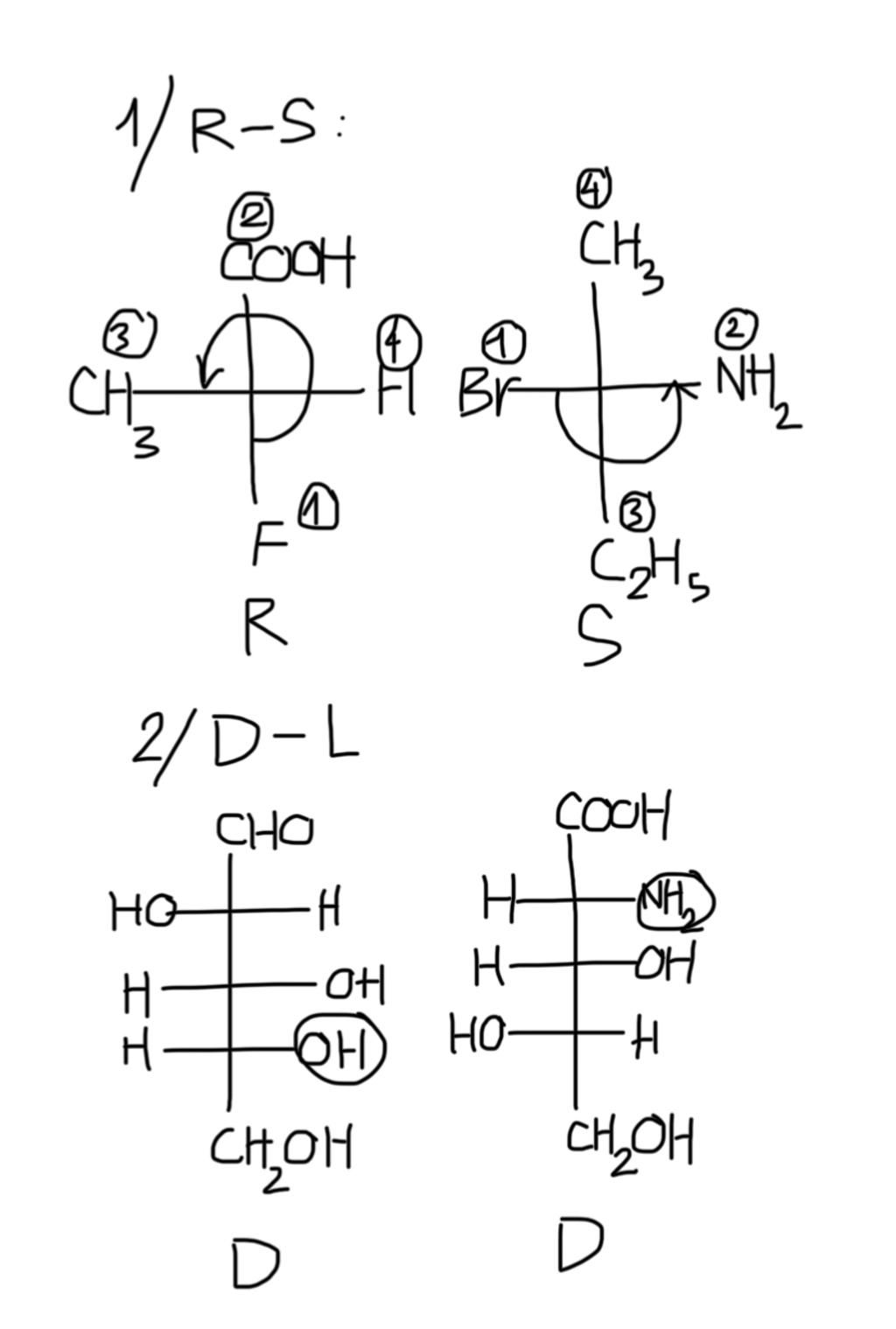 Fischer Structure R Ors Cách đọc danh pháp công thức fischer: R/S, D/L Những chú ý gì khi đọc ...