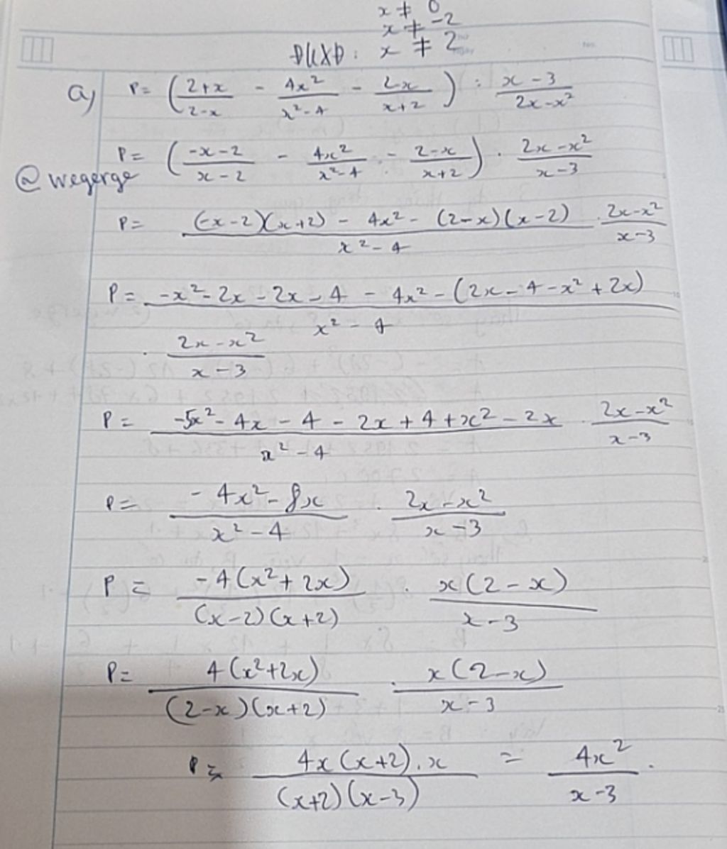 cho-p-frac-2-x-2-x-frac-4x-2-x-2-4-frac-2-x-x-2
