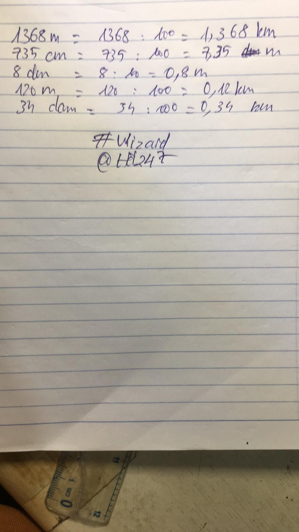1368 M km 735 Cm M 8dm m 120m km 34 Dam km C u 1368-m-km-735-cm-m-8dm-m-120m-km-34-dam-km-c-u