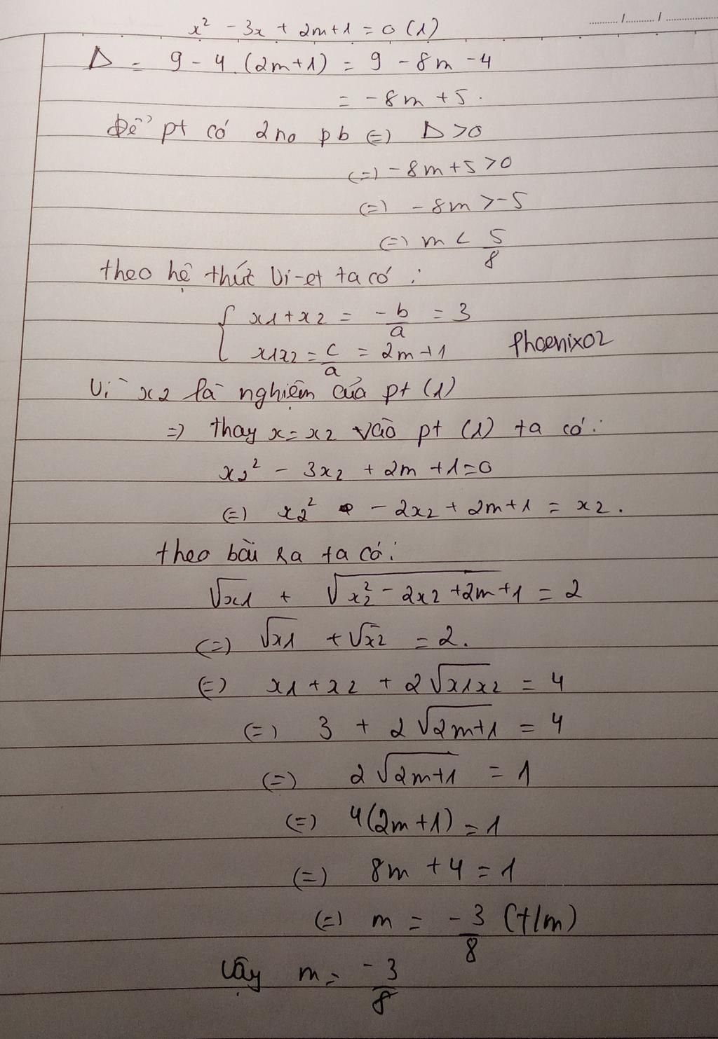 T m T t C C c Gi Tr C a Tham S M Ph ng Tr nh x 2 3x 2m 1 0 t-m-t-t-c-c-c-gi-tr-c-a-tham-s-m-ph-ng-tr-nh-x-2-3x-2m-1-0