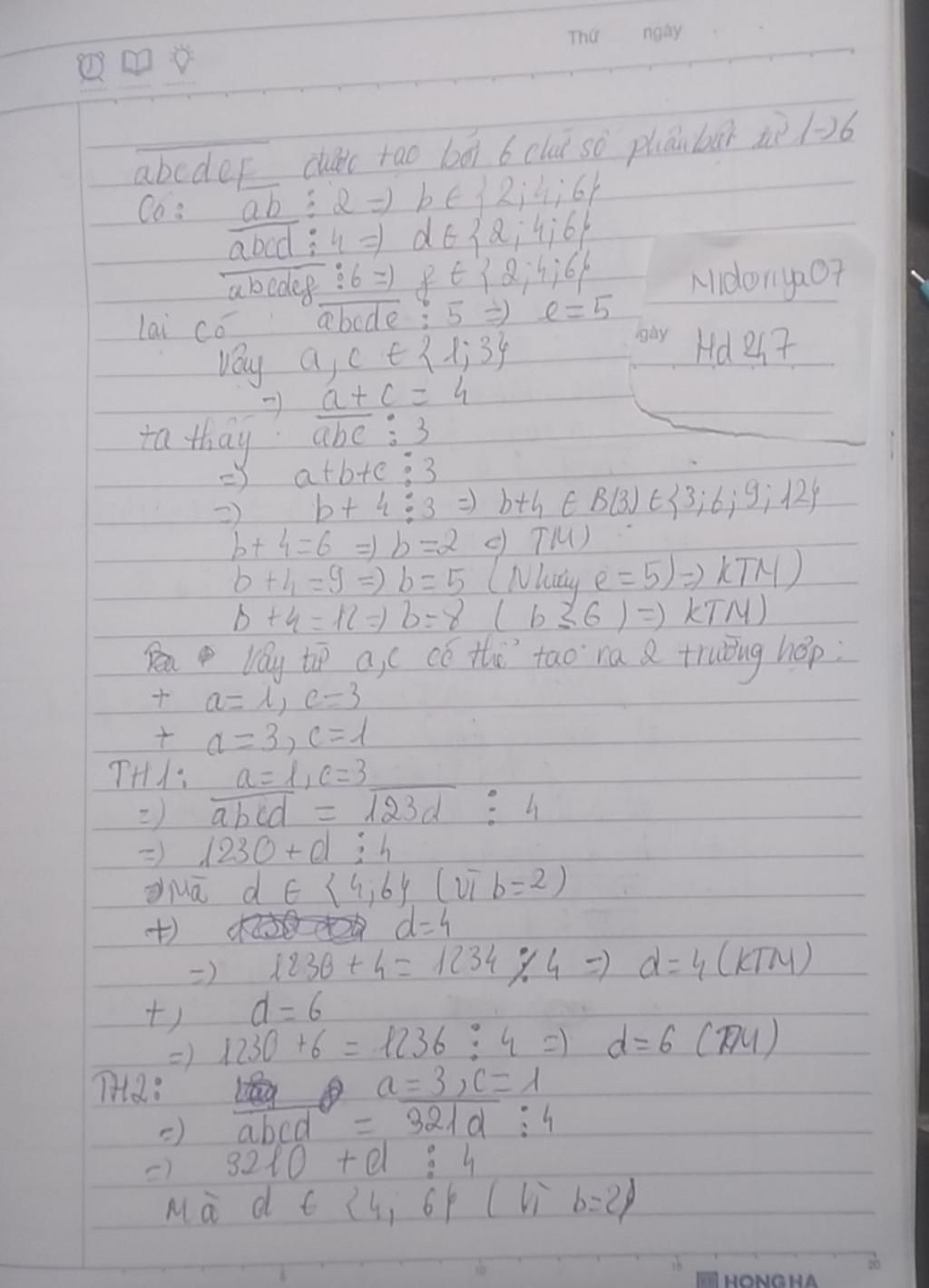 T m s t nhi n abcdef c t o b i 6 ch s ph n bi t t 1 n 6 th a