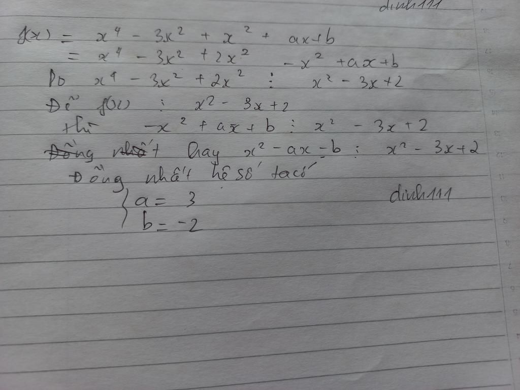x-c-nh-a-b-a-th-c-f-x-x-4-3x-3-x-2-ax-b-chia-h-t