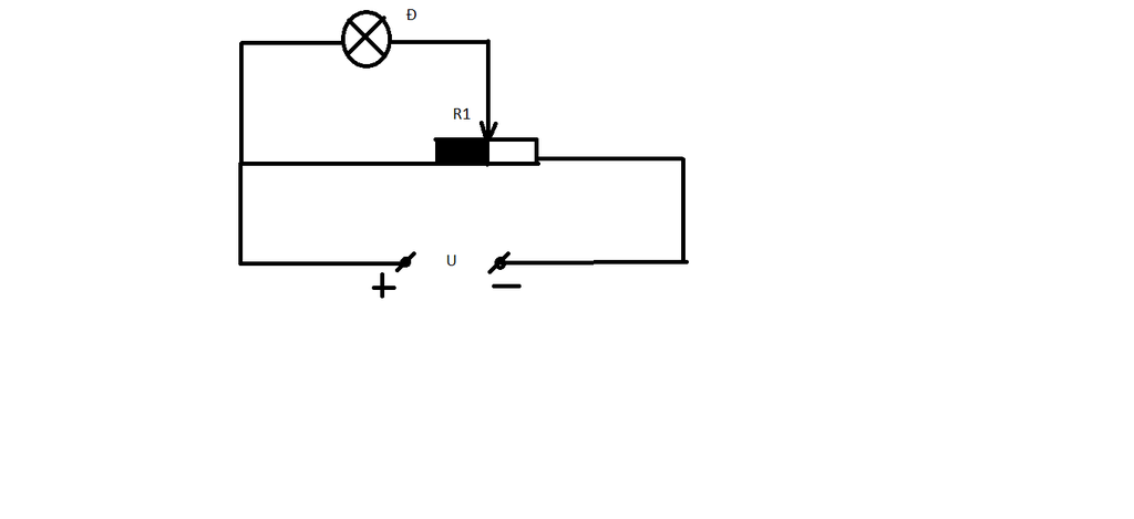 Một bóng đèn sáng bình thường với hiệu điện thế định mức là UĐ =6V ...