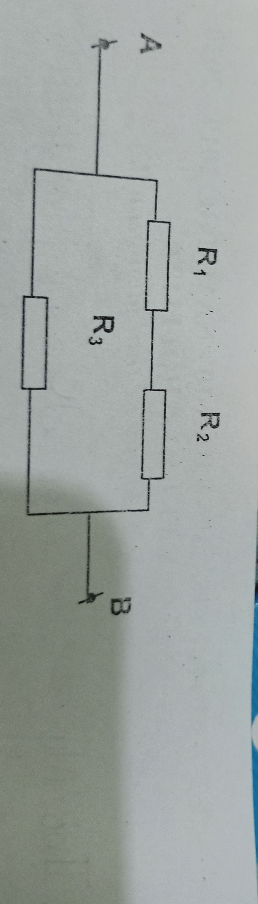 U Diện Thc Grua Hai Uau Cuyil Tay Bai 3 2 điểm Co Ba điện Trở R1 2q R2 42 R3 122 Dược Mắc Vao Giữa Hai điểm A Va B Co