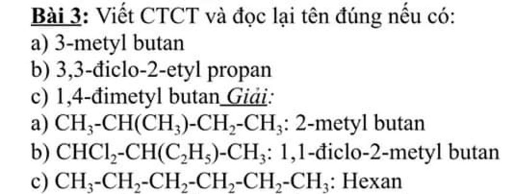 Cấu trúc và tên gọi hợp chất 2 etyl 3 metylbutan trong hoá học hữu cơ