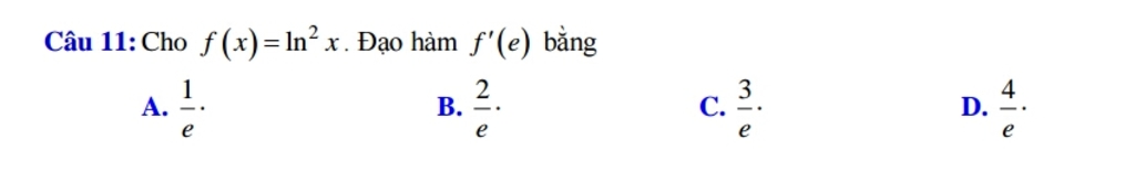 Làm sao để tính đạo hàm của ln(x^2)? 
