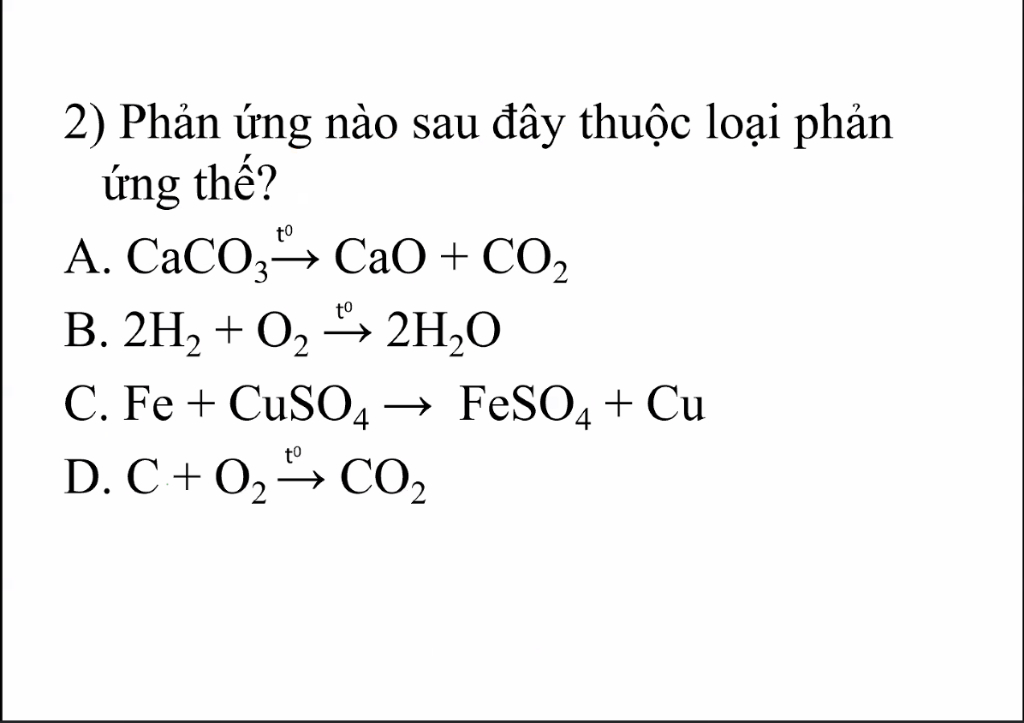 phản ứng caco3 cao + co2 nằm trong loại