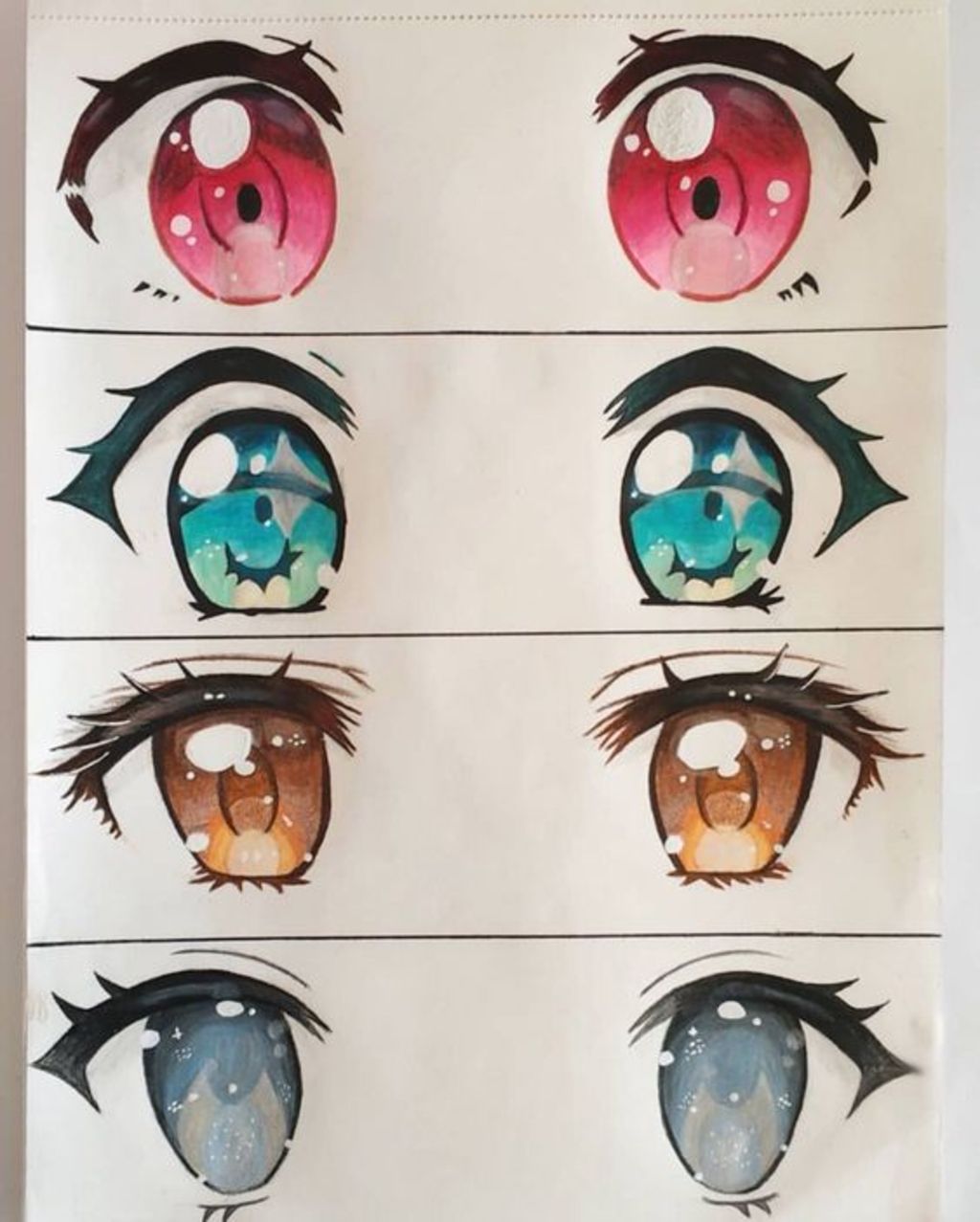 Vẽ Anime 】Hướng dẫn tô màu mắt anime đơn giản | Tutorial colouring anime  eyes - YouTube