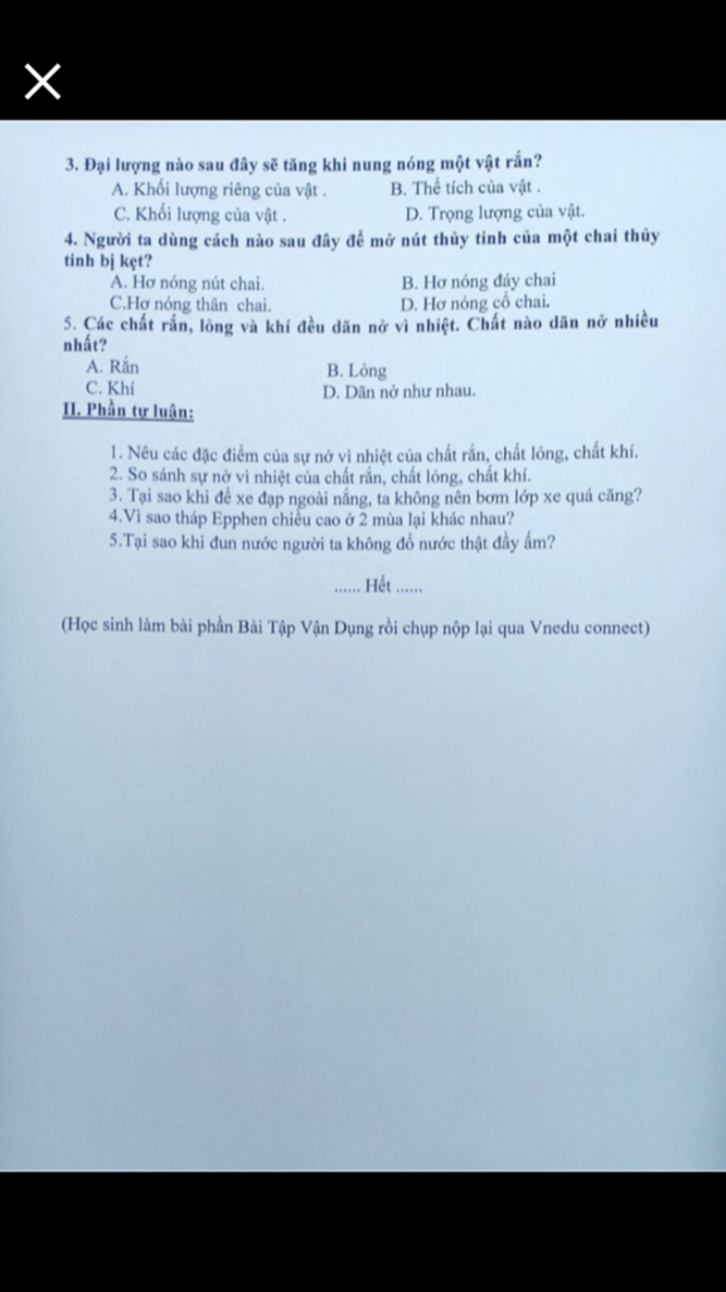 3 đại Lượng Nao Sau đay Sẽ Tăng Khi Nung Nong Một Vật Rắn A Khối Lượng Rieng Của Vật C Khối Lượng Của Vật 4 Người Ta Dung Cach