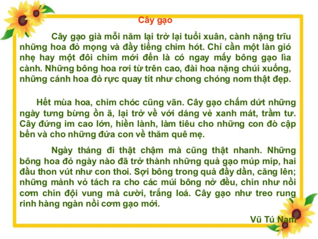 Viết lại những hình ảnh so sánh và nhân hoá mà em thích trong các ...