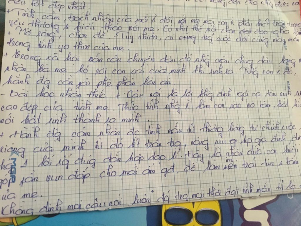 Giúp mình làm bài văn về tình mẫu tử với ạ đây là dàn ý làm giúp ...