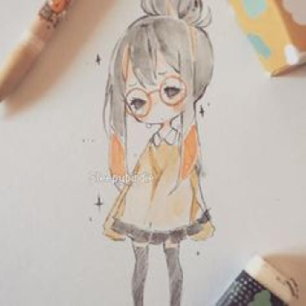 vẽ cho iem bẽ chibi girl nha, k thì vẽ cái dưới, cs màu nhé OvO mn ...