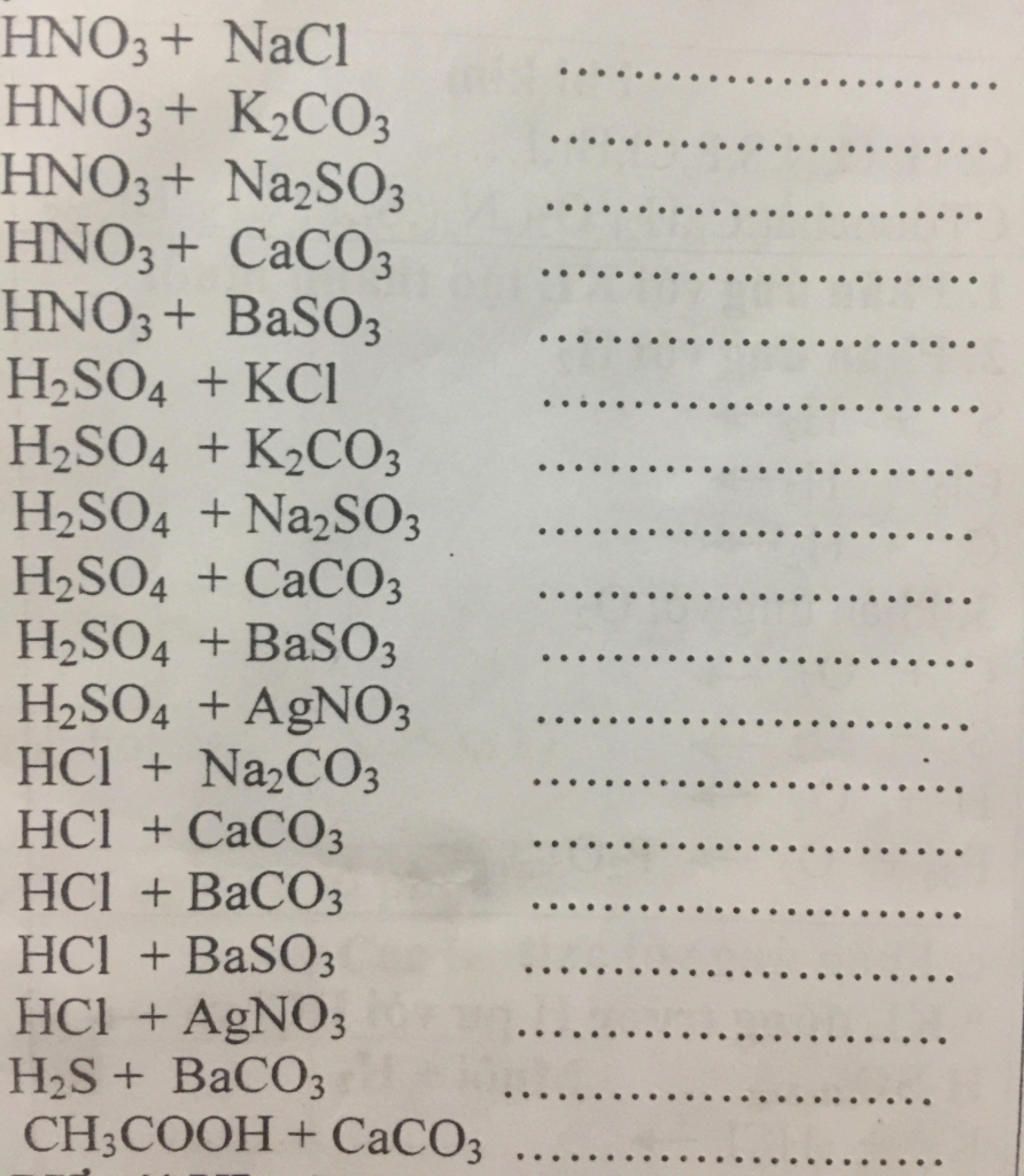 Công thức hóa học của sản phẩm chính trong phản ứng Baso3 + Hno3 là gì?
