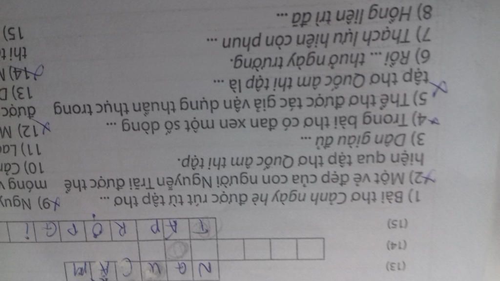 13) (1) (15) 1) Bài Thơ Cảnh Ngày Hè Được Rút Từ Tập Thơ 2) Một Vẻ Đẹp Của  Con Người Nguyễn Trãi Được Thể Móng U Hiện Qua Tập Thơ Quốc Âm Thi Tập. 3)  Dân