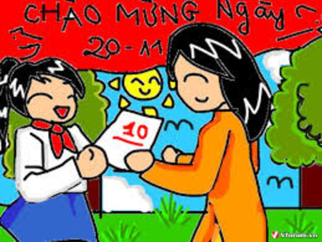 Liên đội Tiểu học Vạn Thọ 1 tổ chức hội thi vẽ tranh chào mừng Ngày Nhà  giáo Việt Nam 2011