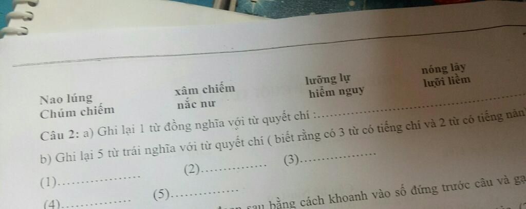 Ghi Lại 1 Từ Đồng Nghĩa Với Từ Quyết Chí - Những Từ Nào Phù Hợp?