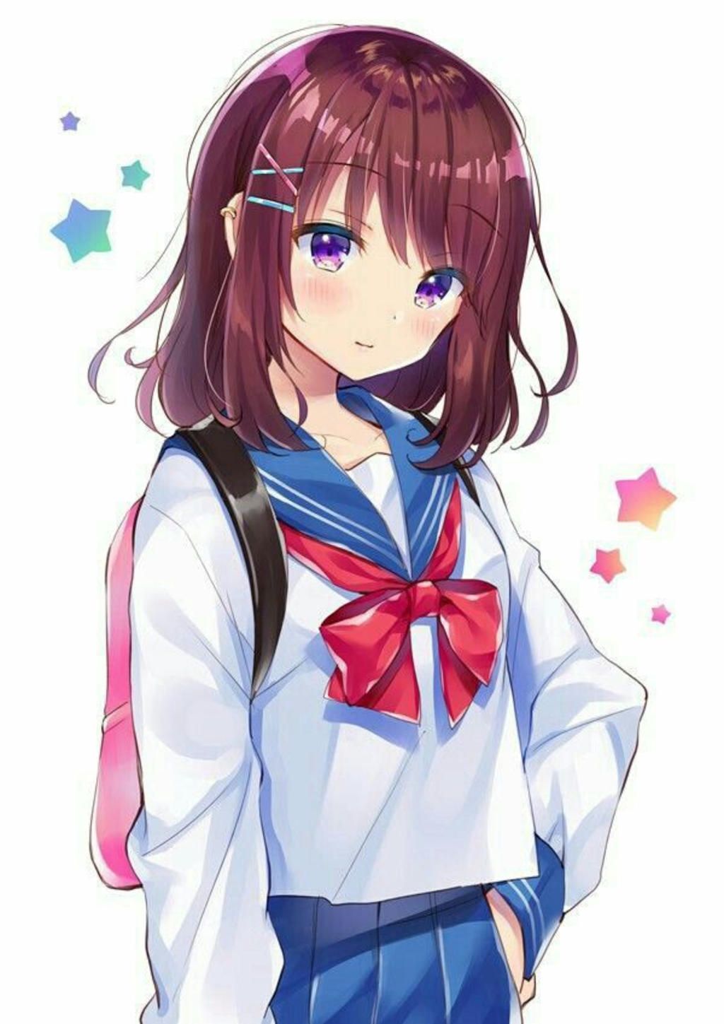 50+ mẫu ảnh anime nữ cute học sinh với trang phục học sinh dễ thương