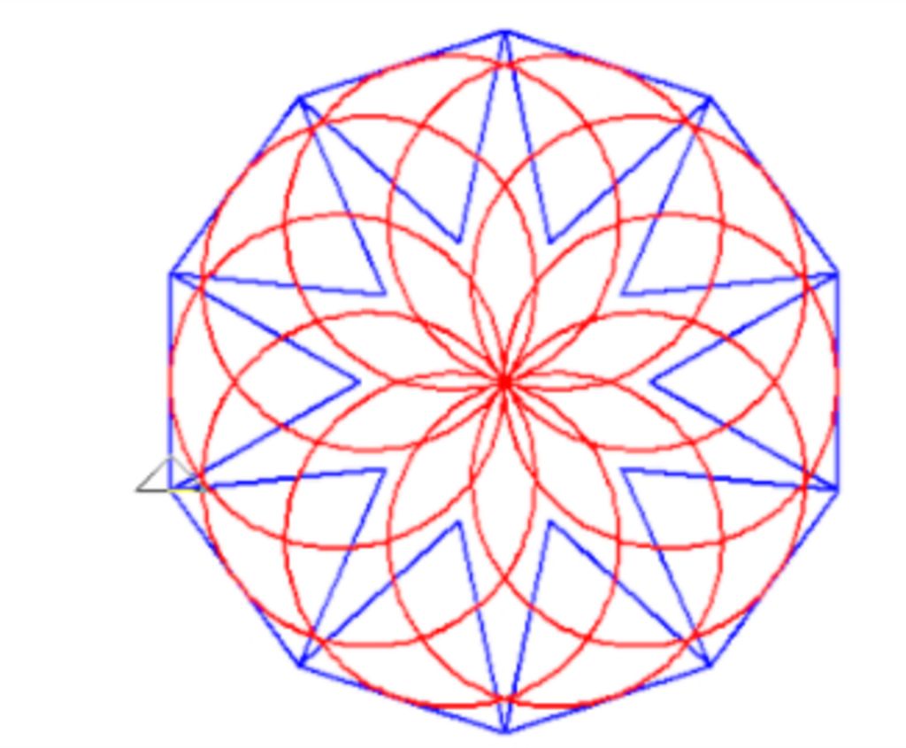 Bằng phần mềm Scratch em hãy lập trình vẽ hình sau biết bán kính hình  tròn là 5 Từ đầu ngôi sao đến giữa ngôi sao bằng đường kính hình tròn Ảnh