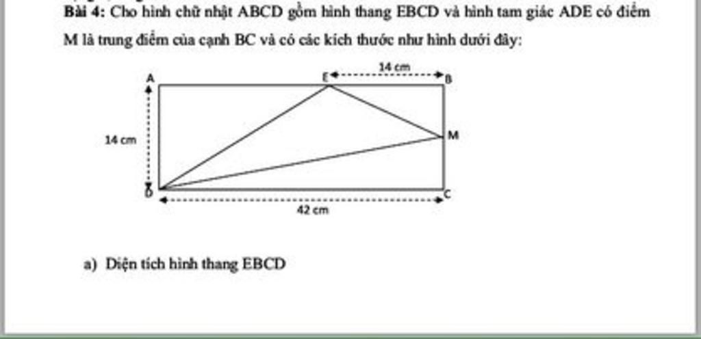 Phân Tích Cấu Trúc Hình Chữ Nhật ABCD và Hình Thang EBCD