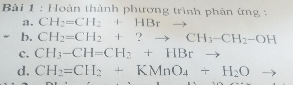 Phương trình phản ứng giữa KMnO4 và HBr là gì? Viết cân bằng phương trình hóa học đó.
