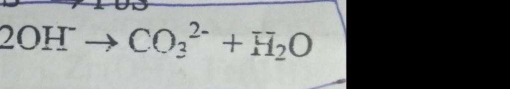 Phản ứng của co3 h2o bằng phương trình hóa học đầy đủ