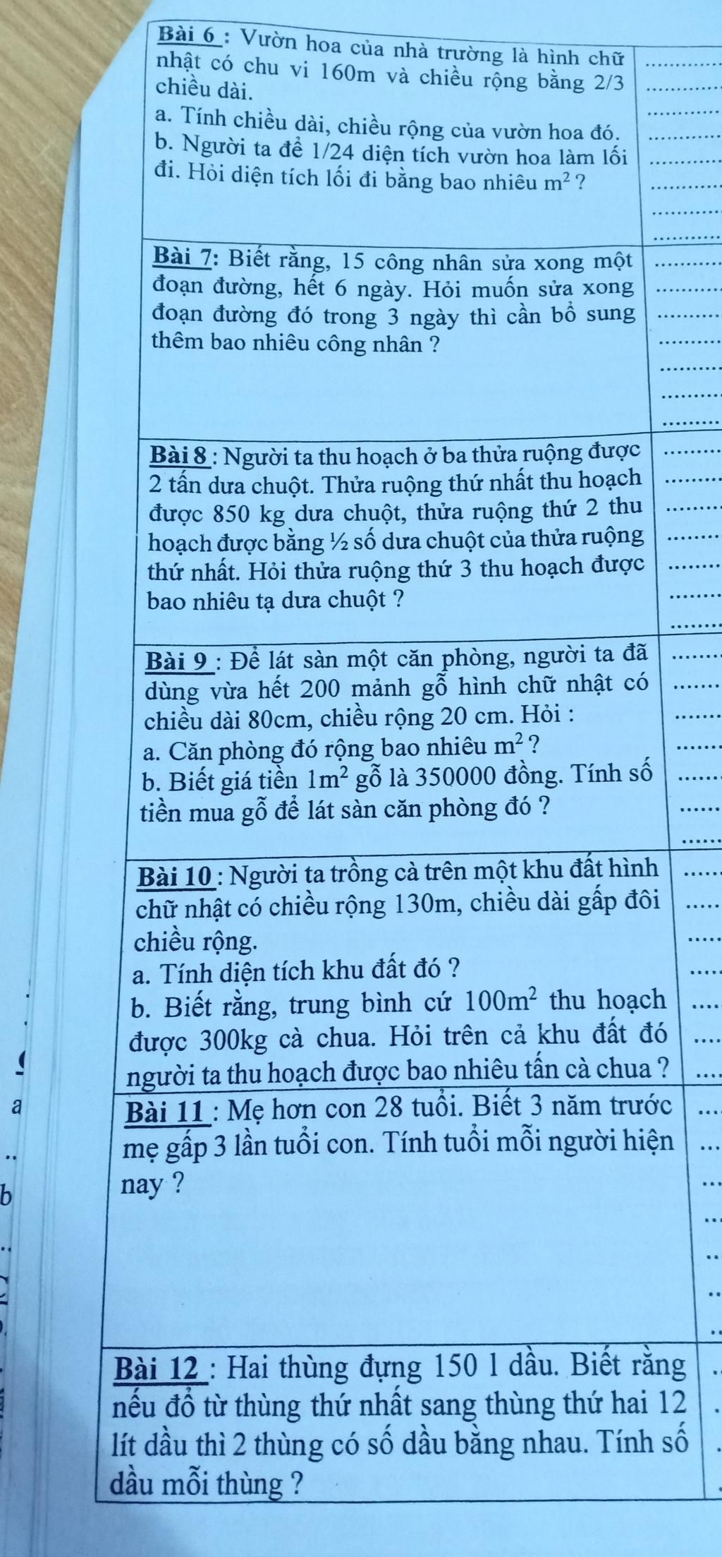 Bài 6: Vườn hoa của nhà trường là hình chữ nhật có chu vi 160m và chiều rộng bằng 2/3 chiều dài. a. Tính chiều dài, chiều rộng của vườn hoa đó. Bài 6: Vườn Hoa Của Nhà Trường Là Hình Chữ Nhật Có Chu Vi 160M Và Chiều Rộng Bằng 2/3 Chiều Dài. A. Tính Chiều Dài, Chiều Rộng Của Vườn Hoa Đó.