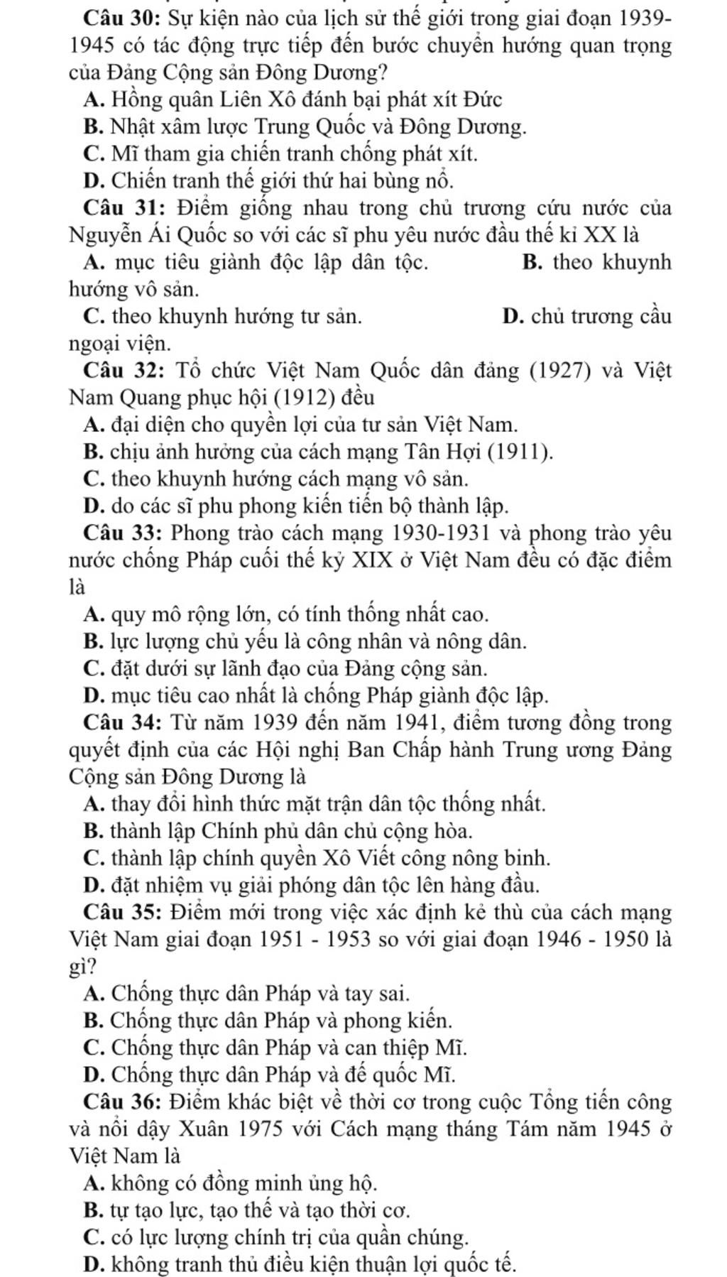 Tổng kết những sự kiện ảnh hưởng đến cách mạng Việt Nam qua các giai đoạn lịch sử
