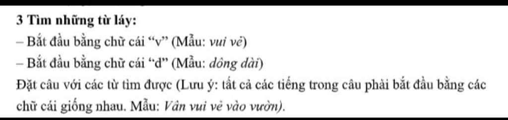 Tìm hiểu từ láy bắt đầu bằng chữ v -Khái niệm, ví dụ và cách phân tích