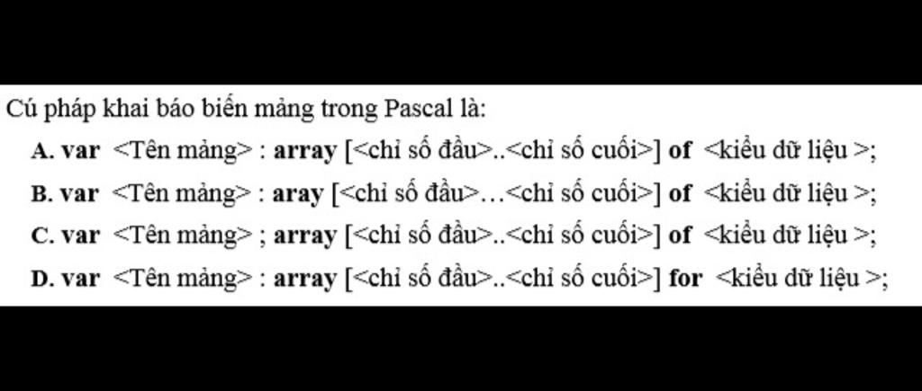 Cú Pháp Khai Báo Biến Mảng - Hướng Dẫn Chi Tiết và Ví Dụ Minh Họa